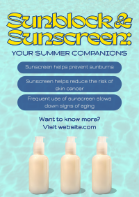 Sunscreen Poster | Sunscreen Poster Maker | BrandCrowd