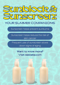 Sunscreen Beach Companion Poster Image Preview