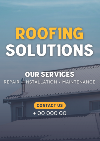 Professional Roofing Solutions Flyer Design