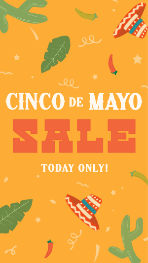 Cinco De Mayo Confetti Sale Instagram story Image Preview