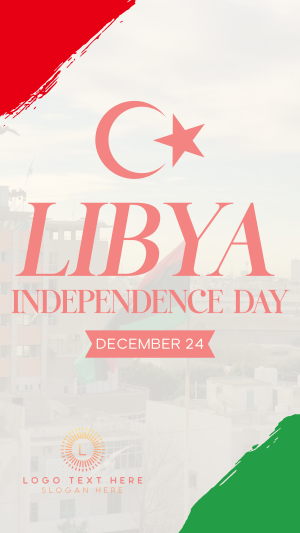 Libya National Day Facebook story Image Preview
