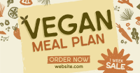 Organic Vegan Food Sale Facebook ad Image Preview