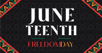 Juneteenth Freedom Revolution Facebook Ad Design
