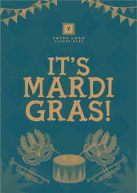 Rustic Mardi Gras Poster Image Preview