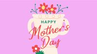 Mother's Day Trophy Greeting Facebook Event Cover Design