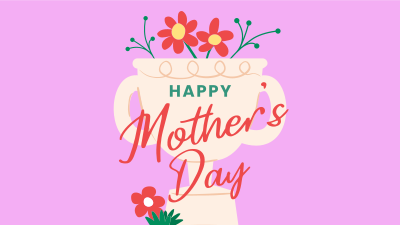 Mother's Day Trophy Greeting Facebook Event Cover Image Preview