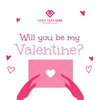 Romantic Valentine Instagram Post Design