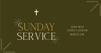 Earthy Sunday Service Facebook ad Image Preview