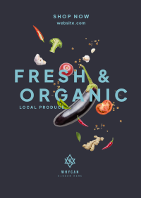 Fresh Vegetables Poster Design