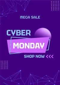 Tech Cyber Monday Sale Poster Design