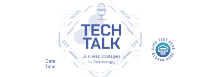 Tech Talk Podcast Facebook cover Image Preview