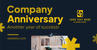 Minimalist Company Anniversary Facebook Ad Preview