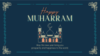 Decorative Islamic New Year Animation Image Preview