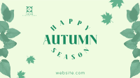 Autumn Season Leaves Facebook Event Cover Design