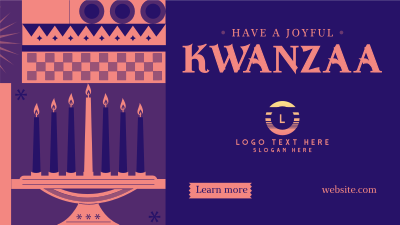 Geometric Kwanzaa Facebook event cover Image Preview