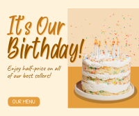 Business Birthday Greeting Facebook Post Design
