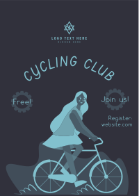 Bike Club Illustration Flyer Design