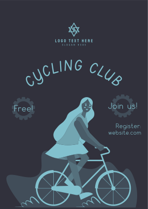 Bike Club Illustration Flyer Image Preview