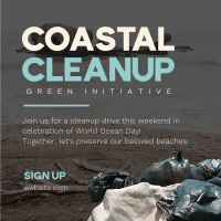 Coastal Cleanup Instagram Post Design