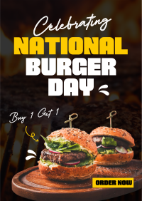 National Burger Day Celebration Poster Image Preview
