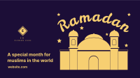 Muslim Temple Facebook Event Cover Design