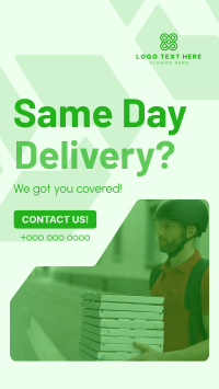 Professional Delivery Service Facebook Story Design