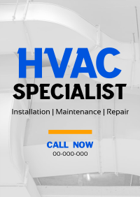 Minimalist HVAC Expert Poster Design