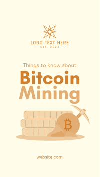 Bitcoin Mining Facebook Story Design