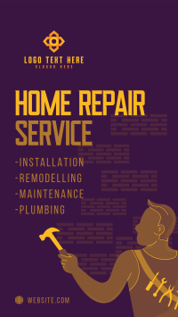 Home Repair Man Service Offer Instagram story Image Preview
