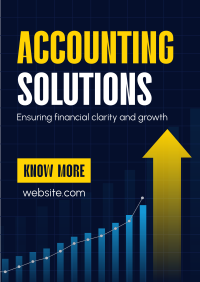 Business Accounting Solutions Poster Design