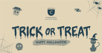 Cute Trick or Treat Facebook ad Image Preview
