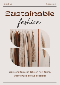 Elegant Minimalist Sustainable Fashion Flyer Design