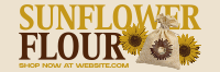 Minimalist Sunflower Flour Twitter Header Preview