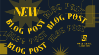Quirky New Blog Post Facebook Event Cover Design
