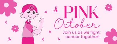 Pink October Facebook cover Image Preview