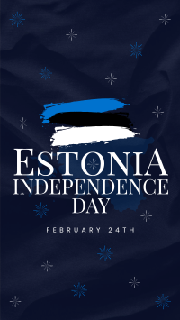 Simple Estonia Independence Day YouTube short Image Preview