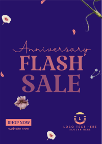 Anniversary Flash Sale Flyer Design