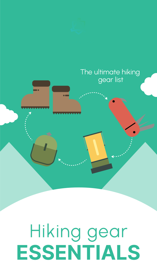 Hiking Gear Essentials Instagram Story Design Image Preview