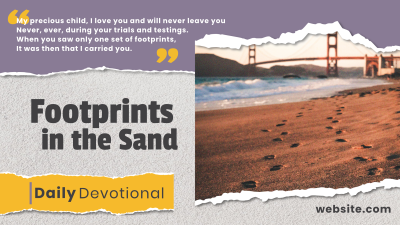 Footprints in the Sand Facebook event cover Image Preview