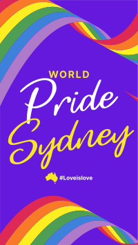 Sydney Pride Flag Instagram story Image Preview