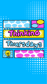 Comic Thinking Day Instagram Story Design