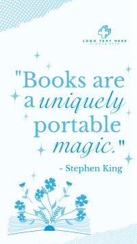 Book Magic Quote Instagram story Image Preview