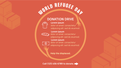 World Refugee Day Donations Facebook event cover Image Preview