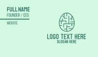 Easter Egg Maze  Business Card Image Preview