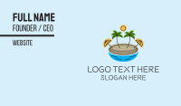 Beach Resort Island  Business Card Image Preview