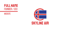 Circle Iceland Flag Business Card Image Preview