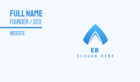 Blue Arrow Letter A Business Card Image Preview