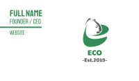 Green Eco Koala  Business Card Image Preview
