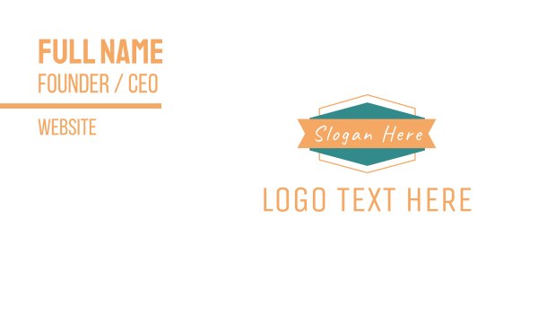 Modern  Badge Brand Business Card Design Image Preview