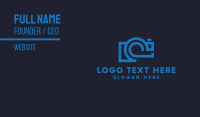 Tech Camera Outline Business Card Preview